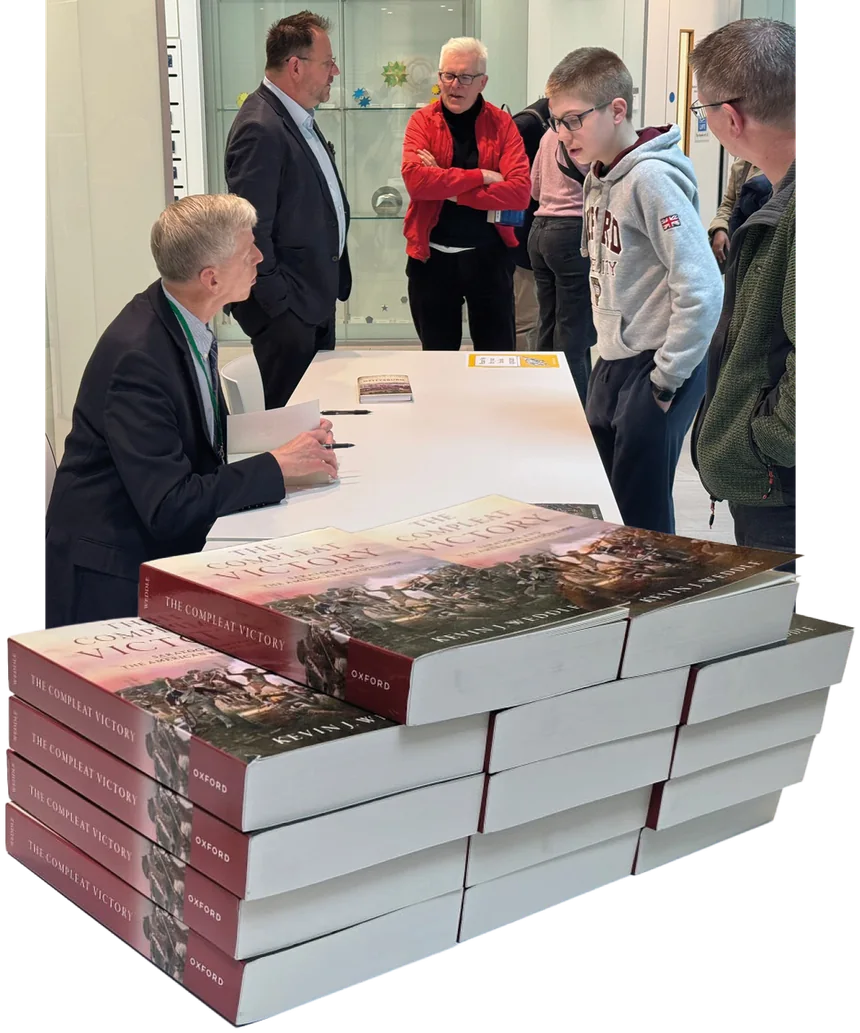 Kevin J. Weddle signing copies of The Compleat Victory