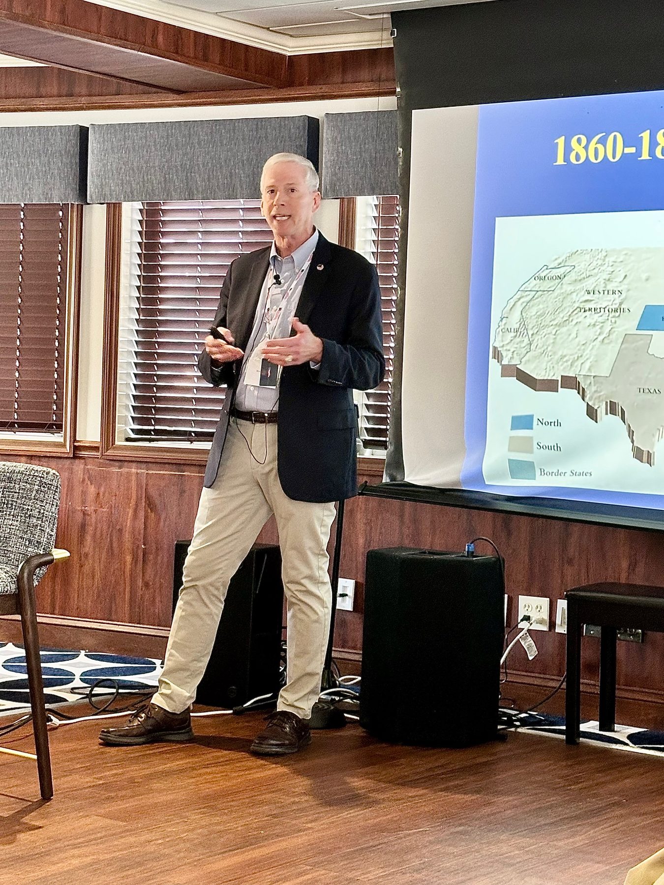 Kevin lecturing on the Vicksburg campaign