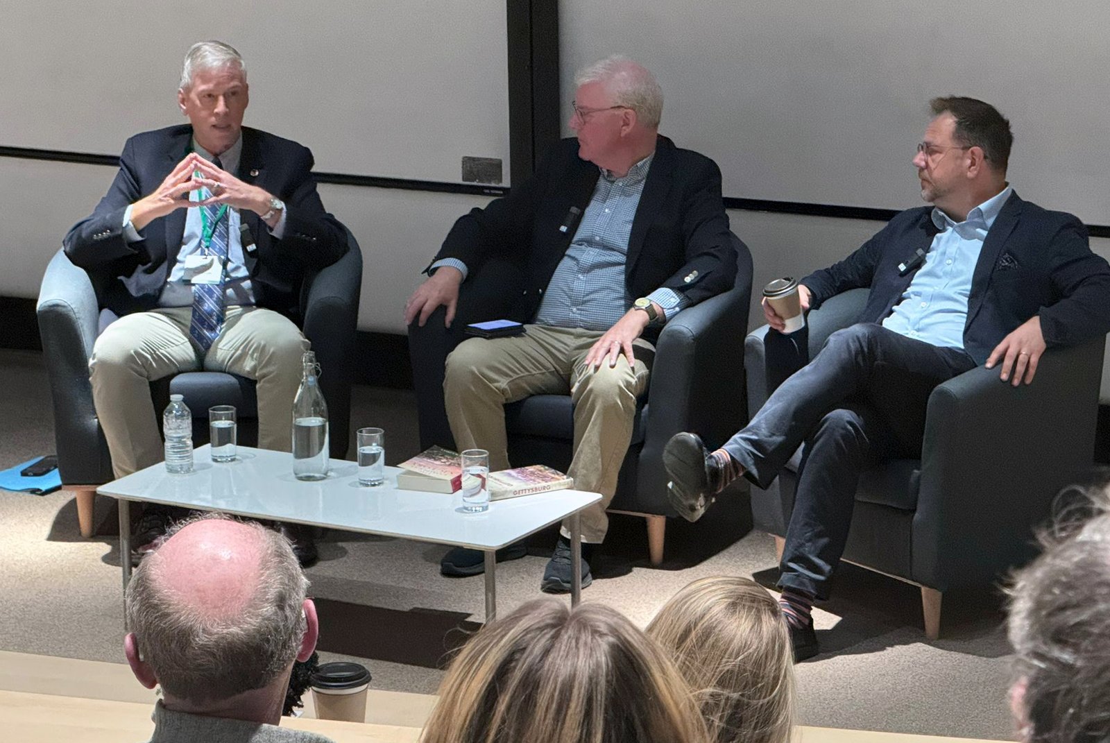 Kevin Weddle on a panel at the Oxford Literary Festival